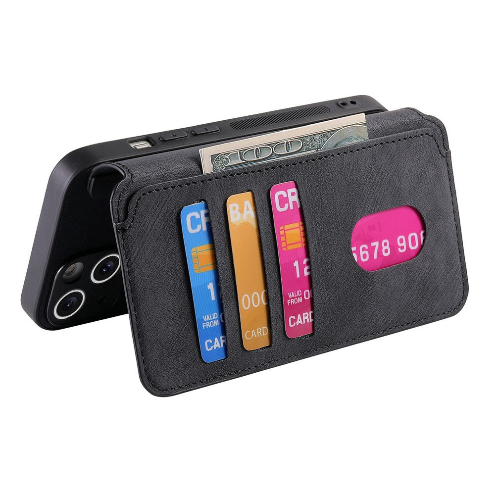 CASENEO MW-03 For iPhone 15 Plus Case Magnetic Detachable Wallet Leather Flip Phone Cover - Image 4