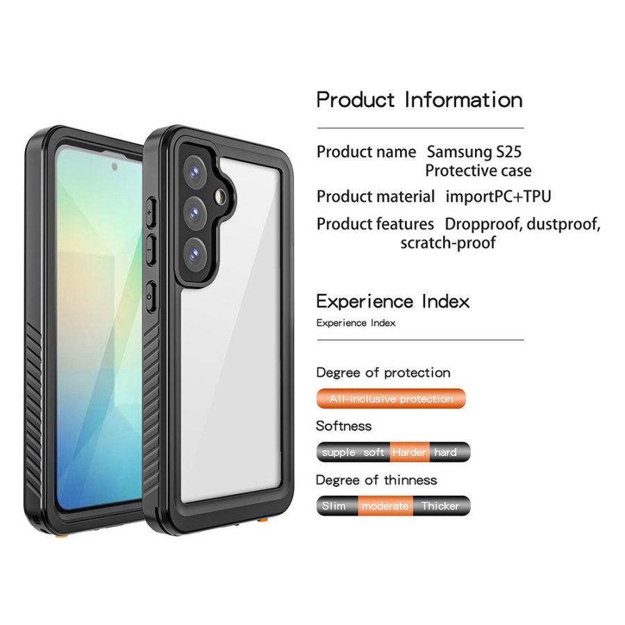6601134376A-9 REDPEPPER FS / FM Series For Samsung Galaxy S25 Waterproof Case IP68 Shockproof Phone Cover