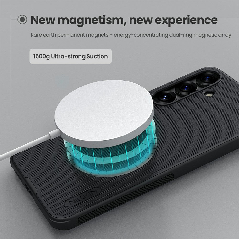 NILLKIN Frosted Shield Pro for Samsung Galaxy S25 Case Compatible with MagSafe PC-TPU Phone Cover - Image 12