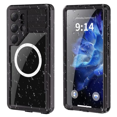 6601135173A-1 REDPEPPER For Samsung Galaxy S25 Ultra IP68 Waterproof Magnetic Case Clear Phone Cover