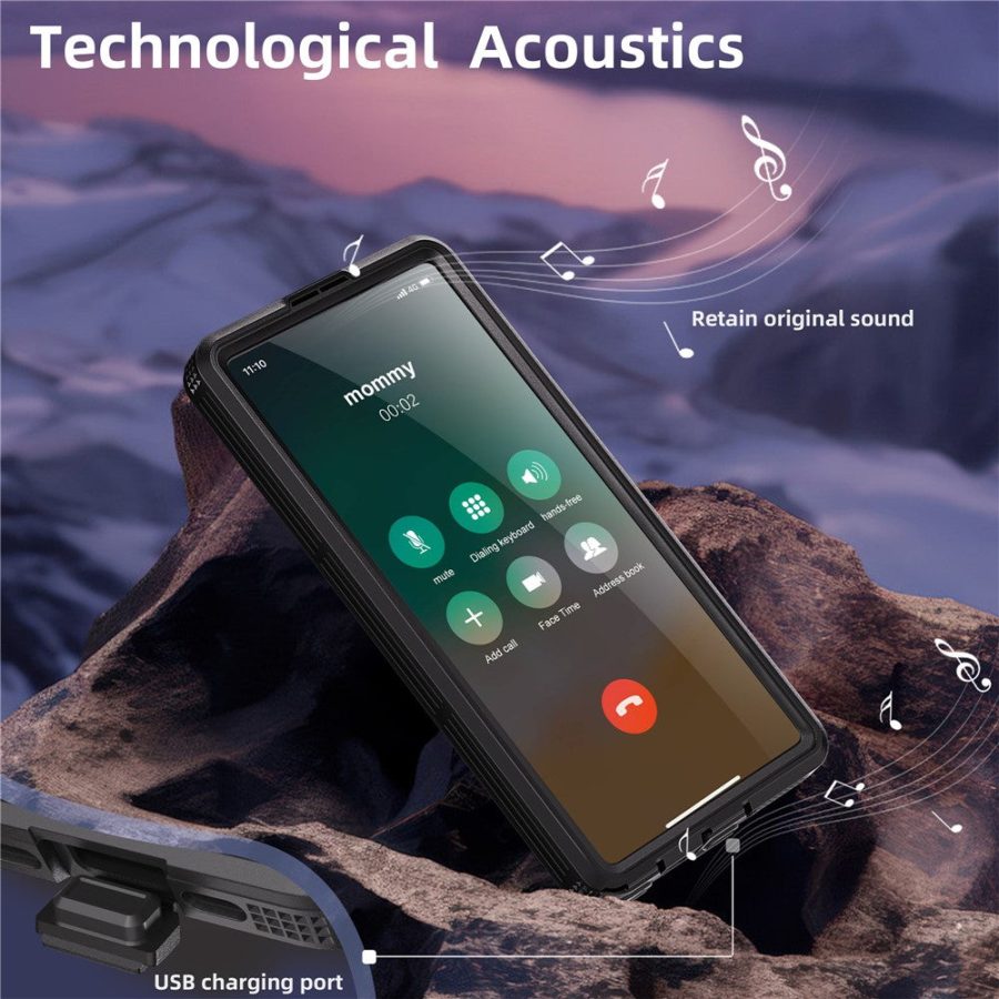 6601135173A-7 REDPEPPER For Samsung Galaxy S25 Ultra IP68 Waterproof Magnetic Case Clear Phone Cover