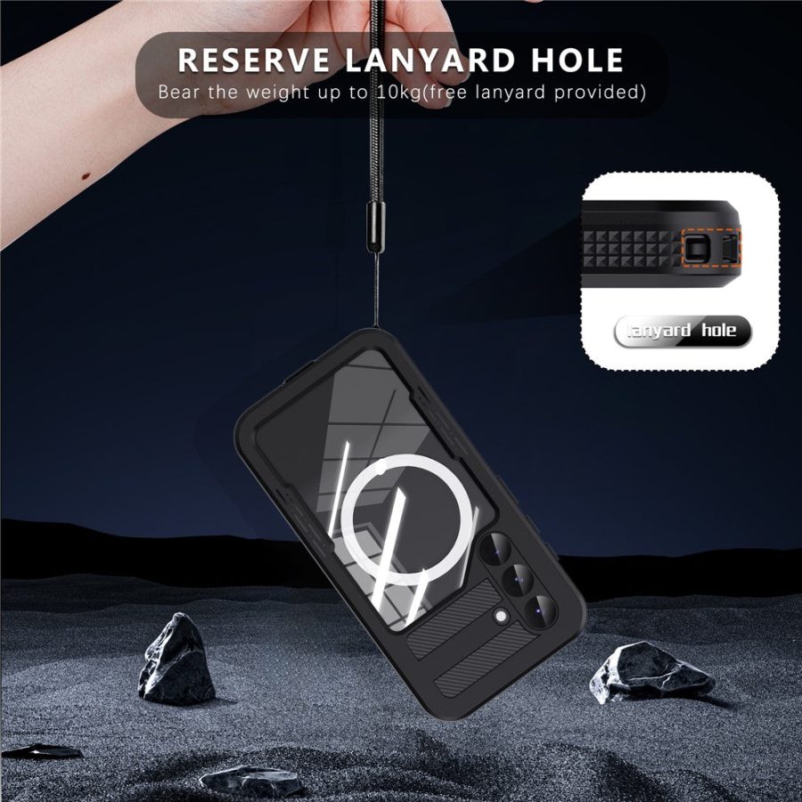 6601135174A-8 REDPEPPER For Samsung Galaxy S25 IP68 Waterproof Magnetic Case Clear Phone Cover