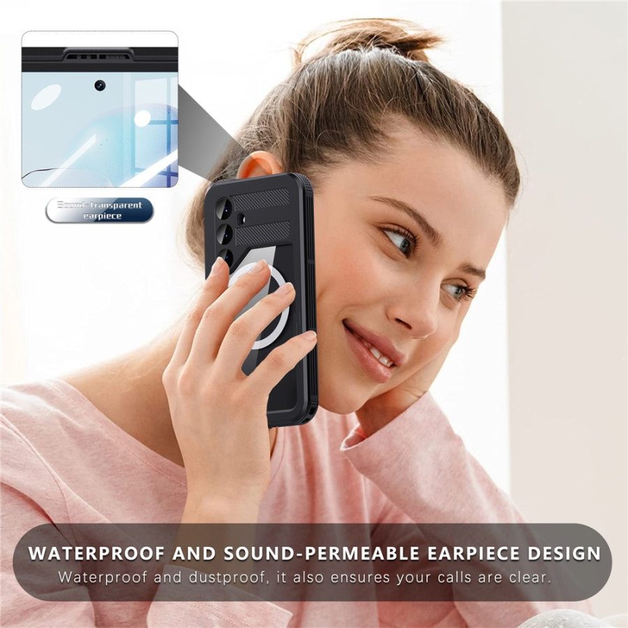 6601135174A-9 REDPEPPER For Samsung Galaxy S25 IP68 Waterproof Magnetic Case Clear Phone Cover