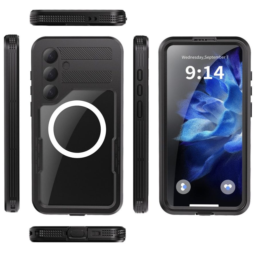 6601135475A-10_9a6c2b1b-7b22-4120-afe1-09997cbdf9d5 REDPEPPER For Samsung Galaxy S25+ IP68 Waterproof Magnetic Case Clear Phone Cover