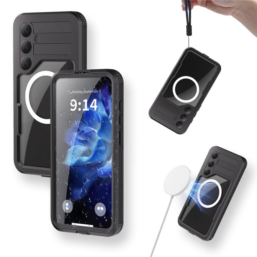 6601135475A-3_e8bde7d4-90de-400f-8561-2814f3d52094 REDPEPPER For Samsung Galaxy S25+ IP68 Waterproof Magnetic Case Clear Phone Cover