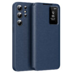 Flip Leather Case For Samsung Galaxy S24 Ultra / S24 Series with Smart View Window and Card Slot Phone Cover