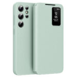 Flip Leather Case For Samsung Galaxy S24 Ultra / S24 Series with Smart View Window and Card Slot Phone Cover