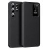 Flip Leather Case For Samsung Galaxy S23 Ultra / S23 Series with Smart View Window and Card Slot Phone Cover