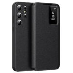 Flip Leather Case For Samsung Galaxy S22 Ultra / S22 Series with Smart View Window and Card Slot Phone Cover