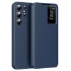 6601138069A-1 Flip Leather Case For Samsung Galaxy S25 Ultra / S25 Series with Smart View Window and Card Slot Phone Cover