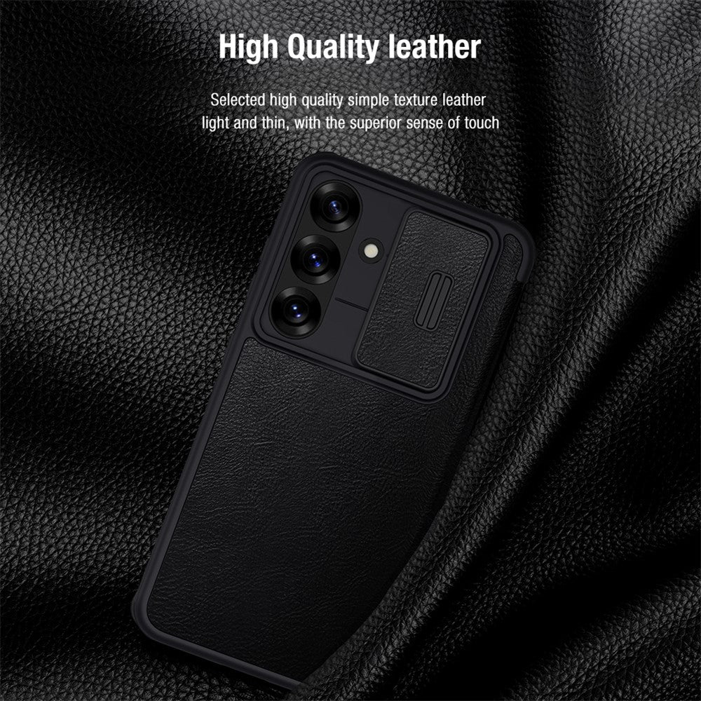 NILLKIN Qin Pro Series for Samsung Galaxy S25+ Case with Card Slots Leather Phone Cover - Image 8