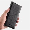 MELKCO Bovine Genuine Leather Case for Samsung Galaxy S25 Ultra Vertical Flip Cover