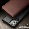 6601140203A-7 QIALINO For Samsung Galaxy S25 Ultra Case Wallet Flip Stand Genuine Leather Phone Cover