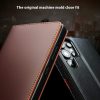 6601140203A-8 QIALINO For Samsung Galaxy S25 Ultra Case Wallet Flip Stand Genuine Leather Phone Cover