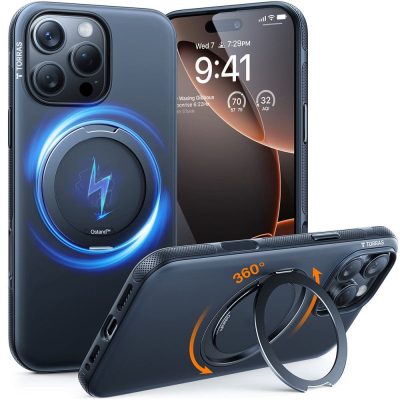 TORRAS Ostand O3 Fitness Series For iPhone 16 Pro Case Kickstand Phone Cover | Compatible with MagSafe