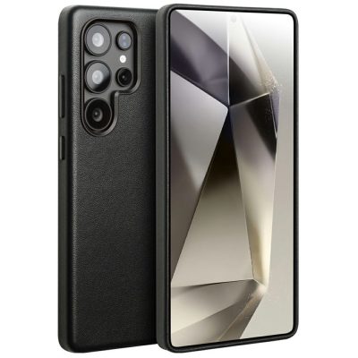 QIALINO For Samsung Galaxy S25 Ultra Case Magnetic Genuine Leather Phone Back Cover