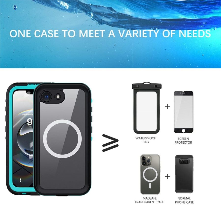 REDPEPPER Dot+ Series For iPhone 16e Phone Case IP68 Waterproof Clear Phone Cover | Compatible with MagSafe