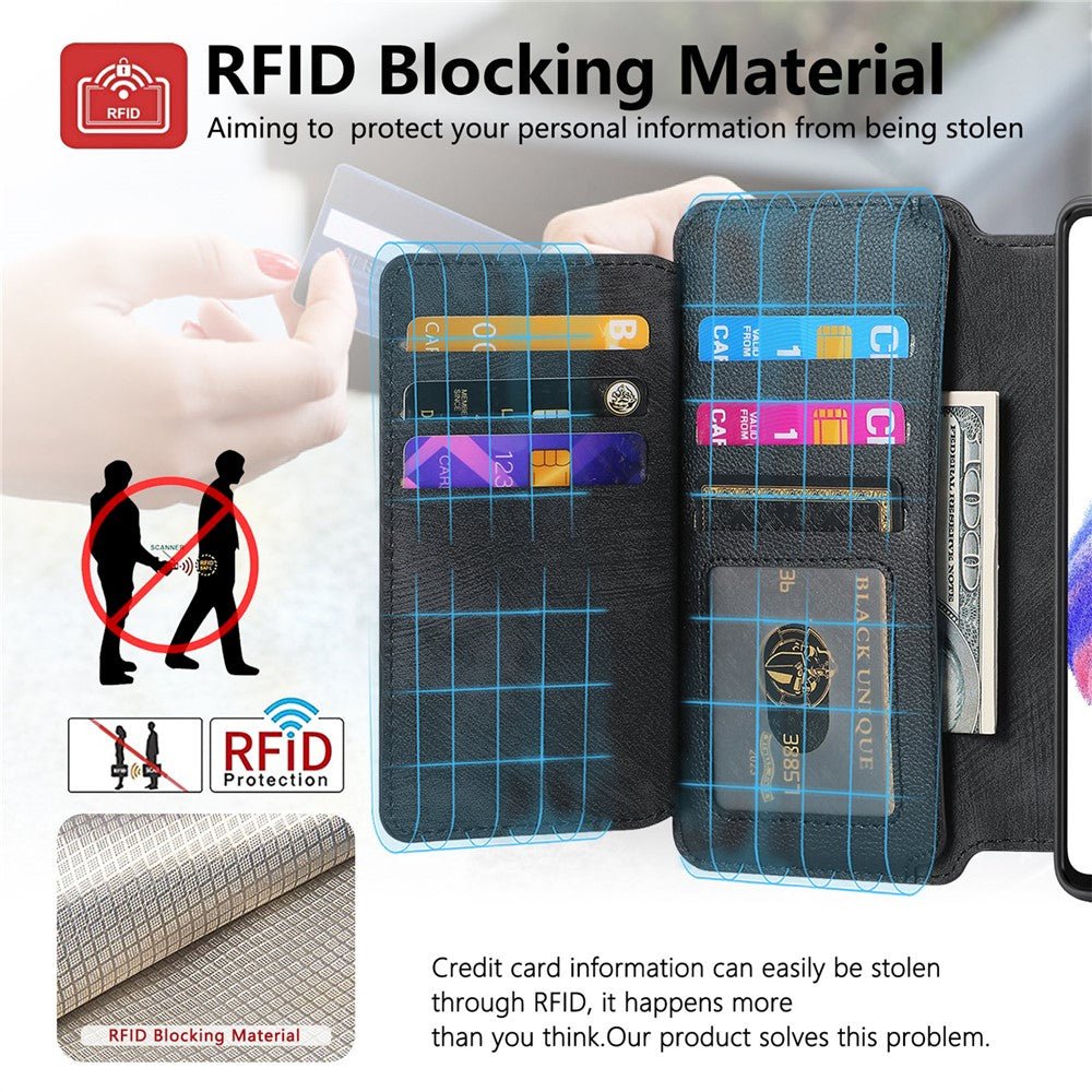 CASENEO MW-02 For Samsung Galaxy S24 FE Magnetic Case Detachable Wallet Leather Phone Cover Flip - Image 11