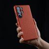 MELKCO For Samsung Galaxy S25 Ultra Case Premium Genuine Leather Full-Wrap Phone Cover | Magnetic Support