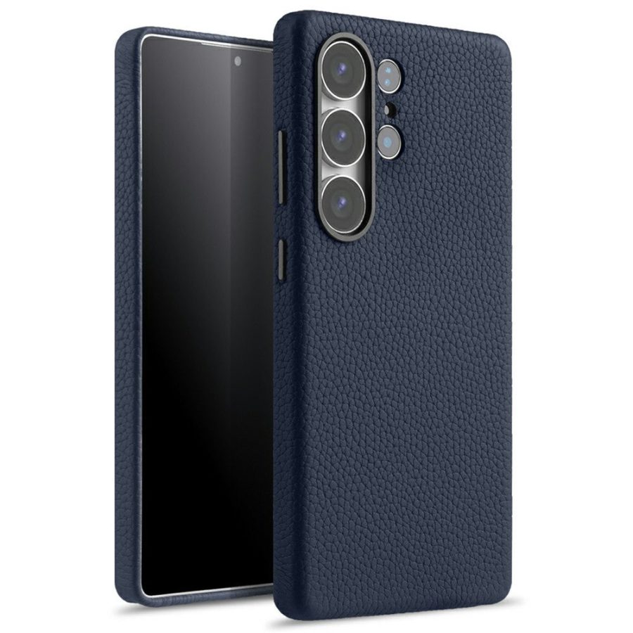 MELKCO For Samsung Galaxy S25 Ultra Case Premium Genuine Leather Full-Wrap Phone Cover | Magnetic Support
