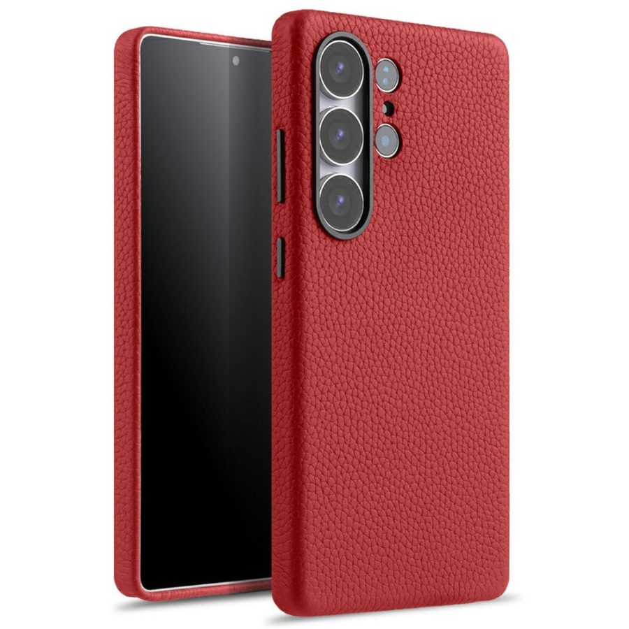 MELKCO For Samsung Galaxy S25 Ultra Case Premium Genuine Leather Full-Wrap Phone Cover | Magnetic Support