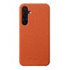 MELKCO For Samsung Galaxy S25 Case Premium Genuine Leather Open Edge Phone Cover