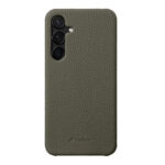 MELKCO For Samsung Galaxy S25 Case Premium Genuine Leather Open Edge Phone Cover