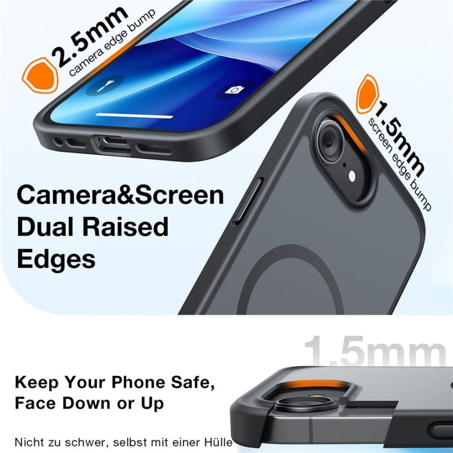 TORRAS Guardian-Mag Series For iPhone 16e Case Magnetic Matte PC + TPU Phone Cover by The Case Factory