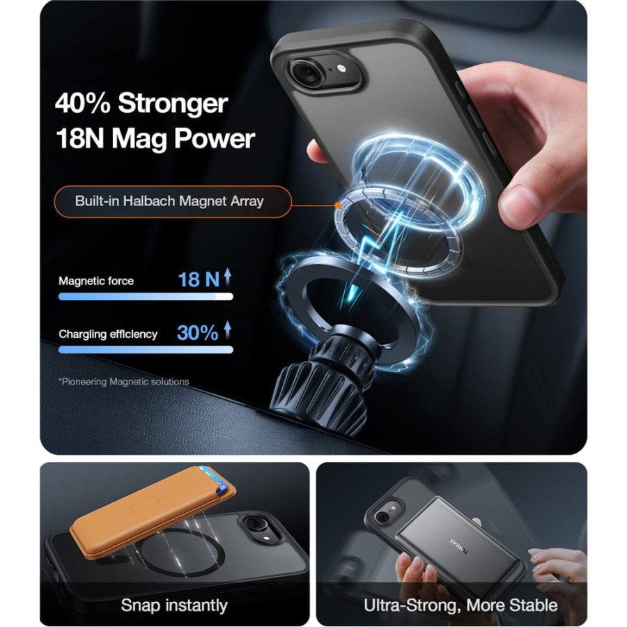 TORRAS Guardian-Mag Series For iPhone 16e Case Magnetic Matte PC + TPU Phone Cover by The Case Factory