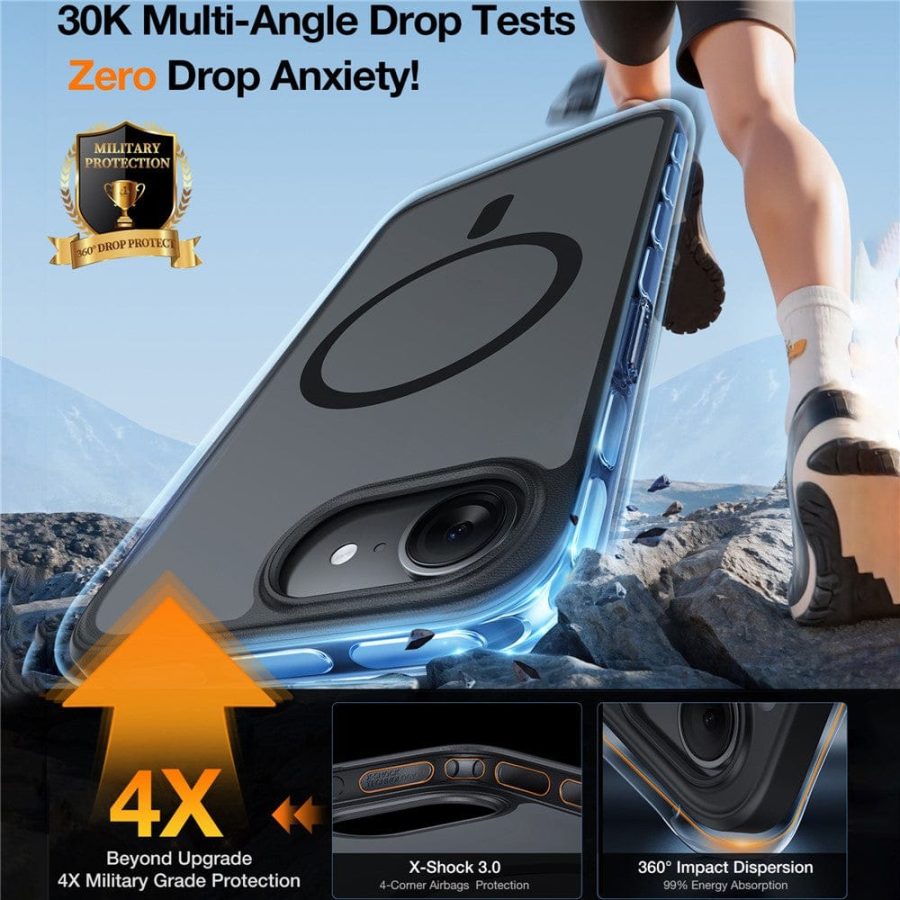 TORRAS Guardian-Mag Series For iPhone 16e Case Magnetic Matte PC + TPU Phone Cover by The Case Factory