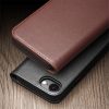 QIALINO For iPhone 16e Stand Case Anti-Drop Genuine Leather Wallet Phone Cover