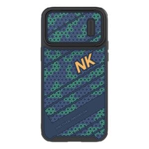 NILLKIN For iPhone 14 Pro Stylish Honeycomb Texture Phone Back Case Drop-proof Cover with Sliding Camera Cover