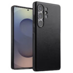 MELKCO For Samsung Galaxy S25 Ultra Case Premium Waxy Genuine Leather Phone Cover | Magnetic Support