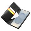 QIALINO For Samsung Galaxy S25 Edge Wallet Case Genuine Leather Flip Stand Phone Cover