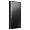 QIALINO For Samsung Galaxy S25 Edge Wallet Case Waxy Genuine Leather Flip Stand Phone Cover