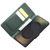 QIALINO For Samsung Galaxy S25 Ultra Wallet Case Genuine Leather Magnetic Closure Flip Phone Cover