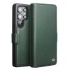 QIALINO For Samsung Galaxy S25 Ultra Wallet Case Genuine Leather Magnetic Closure Flip Phone Cover