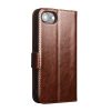 QIALINO For iPhone 16e Wallet Case Genuine Leather Flip Cover Magnetic Clasp Full Protection