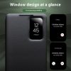 6601156452A-4 QIALINO For Samsung Galaxy S25 Ultra Case Smart View Window Genuine Cowhide Leather Flip Cover with Card Holder