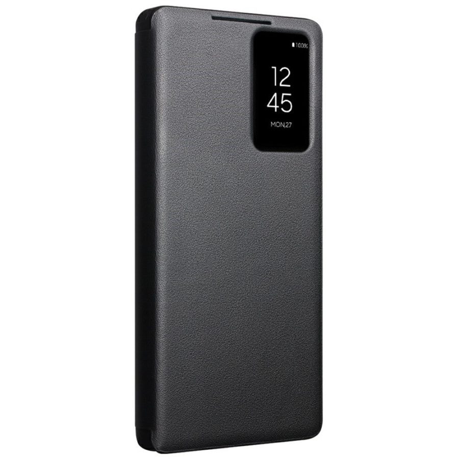 6601156452A-8 QIALINO For Samsung Galaxy S25 Ultra Case Smart View Window Genuine Cowhide Leather Flip Cover with Card Holder