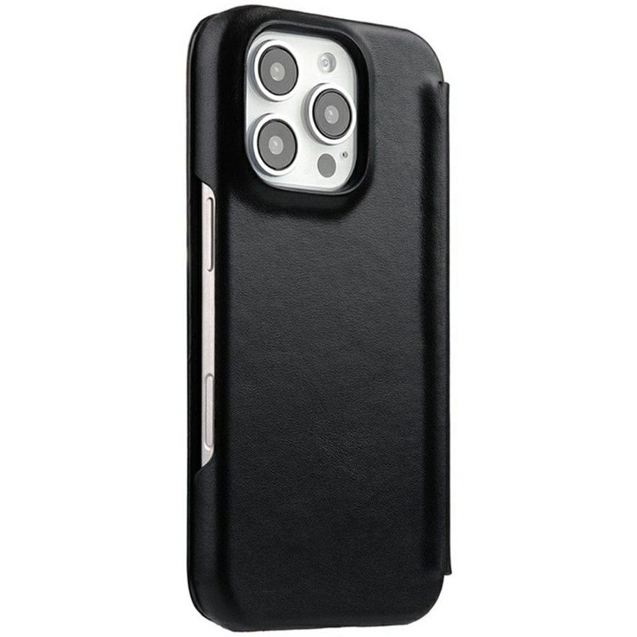 MELKCO For iPhone 16 Pro Case with Card Slots Genuine Leather Phone Cover | Compatible with MagSafe