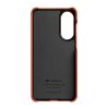 MELKCO For Samsung Galaxy S25 Edge Case Premium Genuine Leather Open Edge Phone Cover