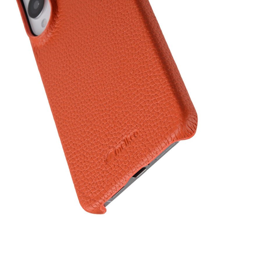 MELKCO For Samsung Galaxy S25 Edge Case Premium Genuine Leather Open Edge Phone Cover
