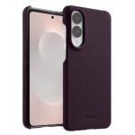MELKCO For Samsung Galaxy S25 Edge Case Premium Genuine Leather Open Edge Phone Cover