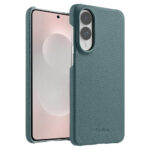 MELKCO For Samsung Galaxy S25 Edge Case Premium Genuine Leather Open Edge Phone Cover