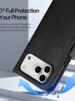 DUX DUCIS Lawa Series For iPhone 17 Pro Case Detachable Magnetic Cowhide Leather Cover Zipper Wallet by The Case Factory