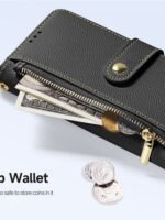 DUX DUCIS Lawa Series For iPhone 17 Pro Max Case Detachable Magnetic Cowhide Leather Cover Zipper Wallet by The Case Factory