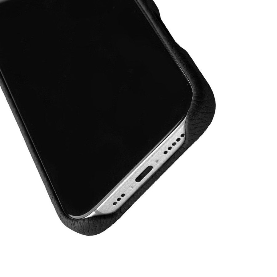 MELKCO For iPhone 16 Pro Case Full-Wrap Genuine Leather Premium Phone Cover | Compatible with MagSafe