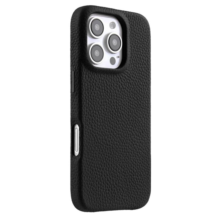 MELKCO For iPhone 16 Pro Max Case Full-Wrap Genuine Leather Premium Phone Cover | Compatible with MagSafe