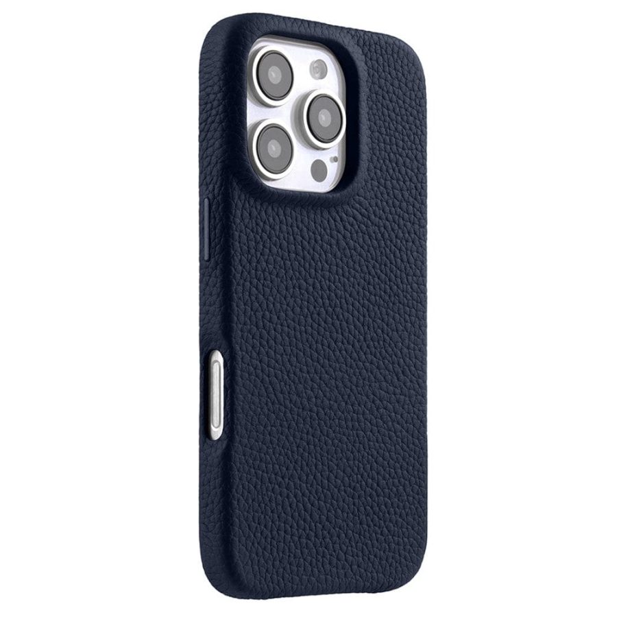 MELKCO For iPhone 16 Pro Max Case Full-Wrap Genuine Leather Premium Phone Cover | Compatible with MagSafe